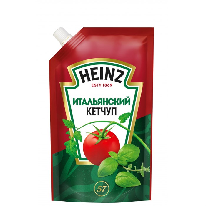 Кетчуп Heinz Итальянский дой-пак, 320 г - фото 938006