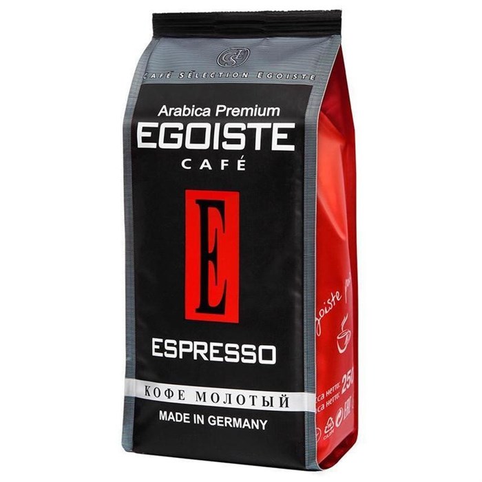 Кофе EGOISTE Espresso молотый,250г 365734 - фото 940036