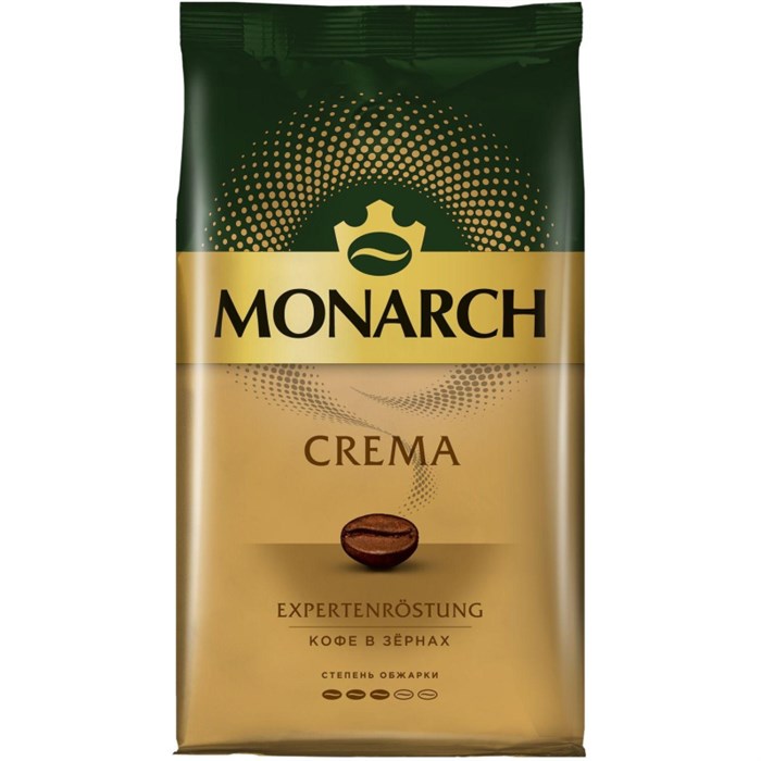Кофе Monarch Crema в зернах, 1 кг - фото 941140