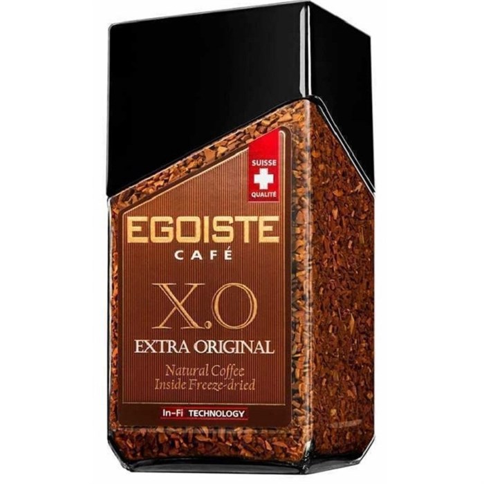 Кофе EGOISTE  X.O. Extra Original растворимый, 100г стекло 1082171 - фото 941268