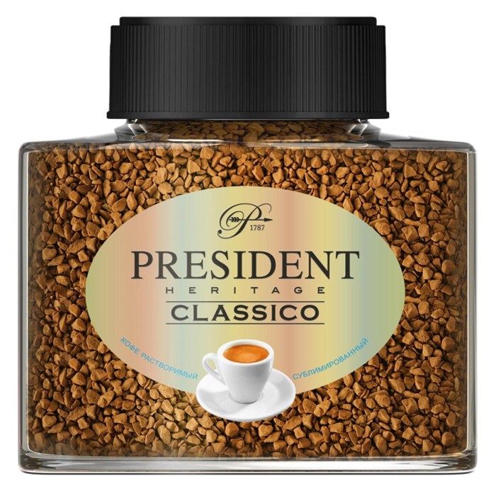 Кофе President Heritage Classico раств. сублим, стекло, 100г 1768509 - фото 943240