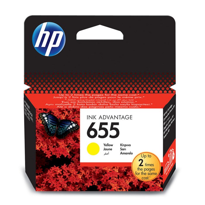 Картридж струйный HP 655 CZ112AE жел. для DJ Ink Advantage 3525/4625/5525 267185 - фото 944164