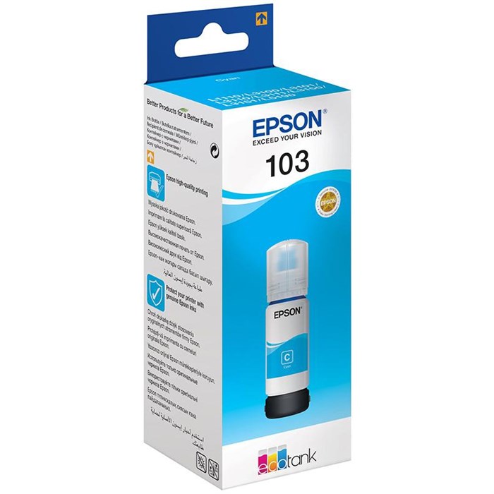 Чернила Epson 103 C13T00S24A гол. для L3110/L3150 897371 - фото 944590