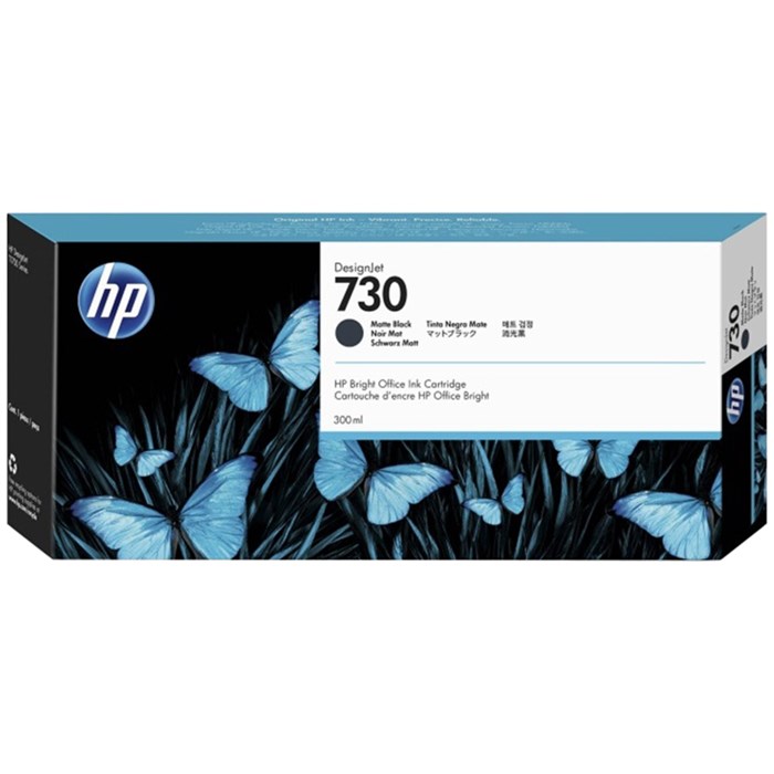 Картридж струйный HP 730 P2V71A чер.мат. для для DesignJet T1700 (300 мл) 916386 - фото 945092