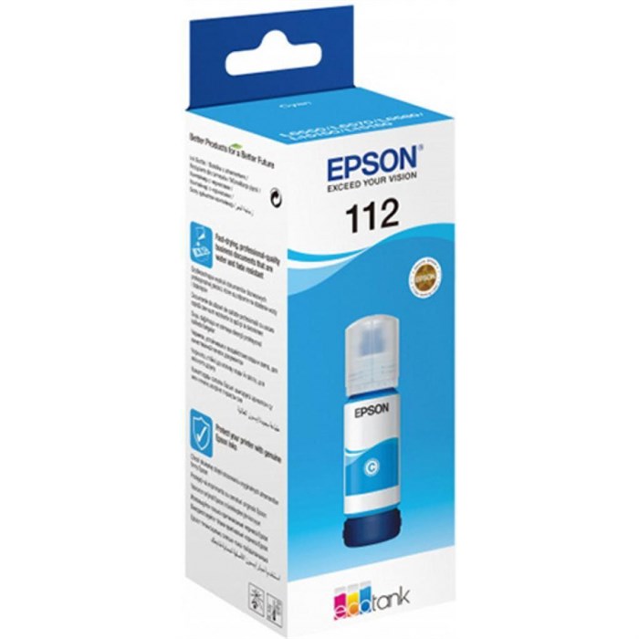 Чернила Epson T06C24A C13T06C24A голубой для L15150/L15160 1363187 - фото 945218