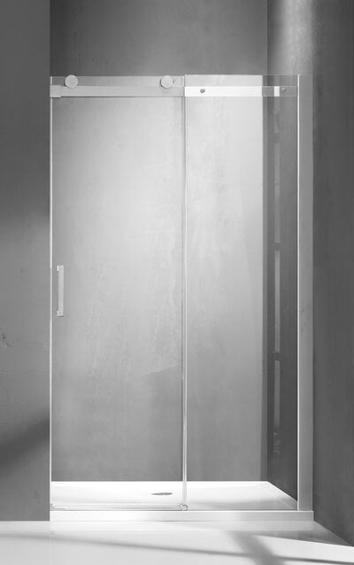 Душевое ограждение SANTREK AQUA Evo-DF-1400-C-Chrome 1400*1950 Прямое, стекло Прозр. 8мм, профиль Хром - фото 961139