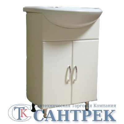 Подстолье SANTREK HOME "Сити-60" (белый) 2 двери под умыв. "Эрика-61" 577х800х283/ 106.00.01 XST12739 - фото 966417