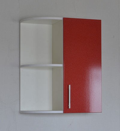 Шкаф торцевой красный металлик фасад МДФ (300*550) SANTREK HOME - фото 969098