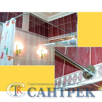 Карниз д/ванной нержавейка Г-обр. 1,5м х 0,7м XST28151 - фото 992951