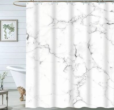 Штора д/ван "ZALEL"  с утяжелителем MARBLE 180х200 YT-Marble22 XST321046 - фото 994018