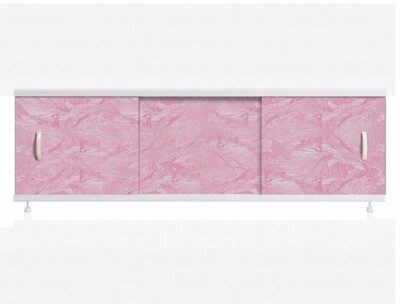 Экран под ванну "Оптима" 1,5 м пластик (37- роз. мороз) Alavann - фото 994515