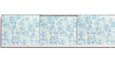 Экран под ванну "Оптима" 1,5 м пластик (НП (Н13- Голубые блики)) Alavann - фото 994536