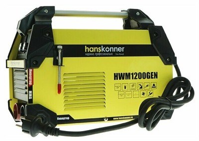 HWM1200GEN Сварочный инвертор 20-200А,ПВ-80%, напр. 160-250 В, работа от генератора, Hanskonner XST112574 - фото 995183