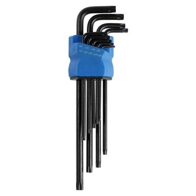 Набор ключей ТУНДРА black, TORX Tamper, экстрадлинные, CrV, TT10 - TT50, 9 шт. 2354404 XST288416 - фото 996635