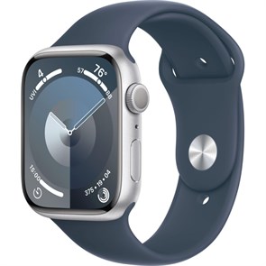 Смарт-часы Apple Watch Series 9 A2980 45мм OLED корп.сереб.(MR9E3ZP/A)