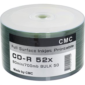 Носители информации CMC CD-R 80 52x Bulk/50 Full Ink Print 2055997