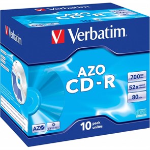 Диск CD-R Verbatim 700Mb 52x Jewel case (10шт/уп) (43327) 2062481