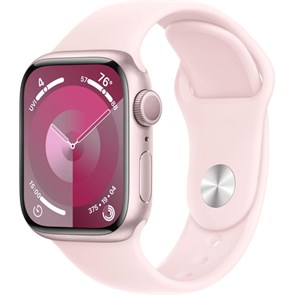 Смарт-часы Apple Watch Series 9 A2978 41мм OLED корп.розовый(MR933ZP/A)