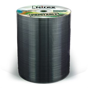 Носители информации DVD-R Printable, 16x, Mirex, Bulk/100, UL130028A1T 1056495