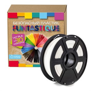 Катушка пластиковая Funtastique PLA-1KG-WT (PLA,1.75 мм,1 кг, белый) 1164128