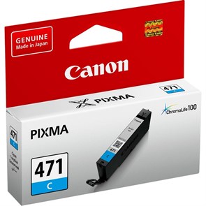 Картридж струйный   Canon CLI-471 C (0401C001) гол. для PIXMAMG5740/6840 1004408