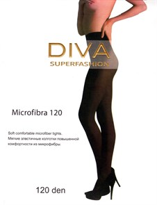 Колготки DIVA колготки женские Microfibra 120 (black)