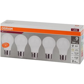 {{productViewItem.photos[photoViewList.activeNavIndex].Alt || productViewItem.photos[photoViewList.activeNavIndex].Description || 'Лампа светодиодная OSRAM LVCLA60 7SW/830 230V E27 (5 шт/уп)'}}