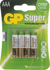 Батарея GP Super Alkaline 24A LR03