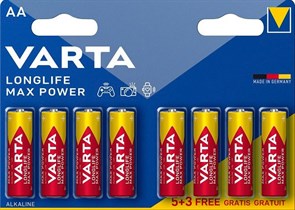 Батарея Varta LongLife Max Power Alkaline LR6 BL5+3