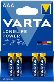 Батарея Varta Longlife power HIGH ENERGY Alkaline LR03