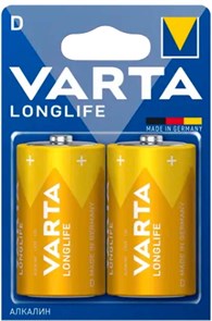 Батарея Varta Longlife LR20 Alkaline