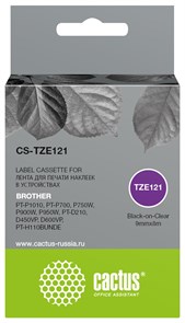Картридж ленточный Cactus CS-TZE121