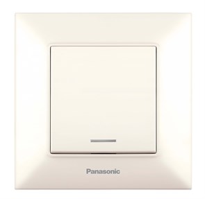 Переключатель Panasonic Arkedia Slim скрыт. 1кл. проходной с подсветкой IP20 бежевый (упак.:1шт) (WNTC00042BG-RU)