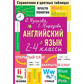 Справочник в цветных таблицах просто, понятно. Английский язык. 2 - 4 классы. Узорова О.В. АСТ XKN1826818