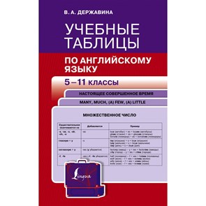 Учебные таблицы по английскому языку. 5 - 11 классы. Справочник. Державина В.А. АСТ XKN1833153