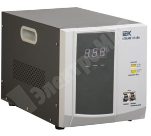 Стабилизатор напряжения однофазный, релейный, 10000ВА, Uвх=140-260В, точность +/- 8%, напольный, IVS IVS26-1-10000 IEK (ИЭК) IEK (ИЭК)