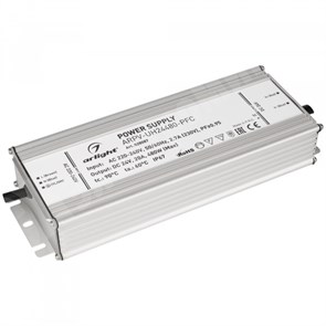 Блок питания ARPV-UH24480-PFC (24V, 20A, 480W) (IP67 Металл, 7 лет) 028087 Arlight Arlight