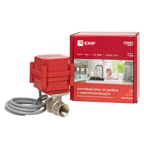 AquaExpert 220V Шаровой кран с электроприводом 1/2 дюйма EKF AquaExpert-valve-1/2 EKF