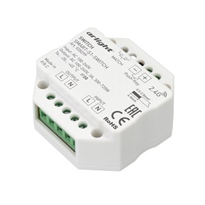 Контроллер-выключатель SMART-S1-SWITCH (230V, 3A, 2.4G) (IP20 Пластик, 5 лет) 028299 Arlight Arlight XRS028299