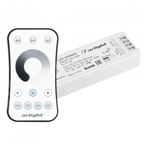 Диммер SMART-DIM-SET-RING (12-24V, 1x8A, ПДУ 2.4G) (Arlight, IP20 Пластик, 5 лет) 034786 Arlight XRS034786