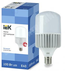 Лампа светодиодная HP 100Вт 230В 6500К E40 IEK LLE-HP-100-230-65-E40 IEK (ИЭК) IEK (ИЭК)