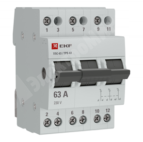 Трехпозиционный переключатель 3-пол. 63А ТПС-63 EKF PROxima EKF XRSTPS363