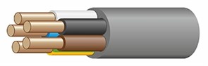 Кабель силовой NYM-J 5х1,5-0,66 (бухта 100 м) РЭК-PRYSMIAN XRSNYM-J 5х1,5 РЭК-PRYSMIAN