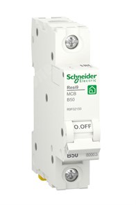 Автоматический выключатель 1-пол. 50А тип B 6кА серия RESI9 R9F02150 Schneider Electric Schneider Electric