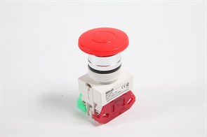 Выключатель кнопочный Грибок с фиксацией/расфиксац. поворотом красный 220В d22мм 1НО+1НЗ тип ВК22-AE 25038DEK DEKraft DEKraft