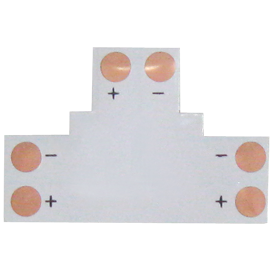 Гибкая соед. плата T для зажимного разъема 10мм 2-pin (Упаковка 5 шт) (SMD5050) SC21FTESB LED strip connector Ecola Ecola