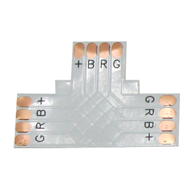 Гибкая соед. плата T для зажимного разъема 10мм 4-pin (Упаковка 5 шт) (SMD5050 RGB) SC41FTESB LED strip connector Ecola Ecola