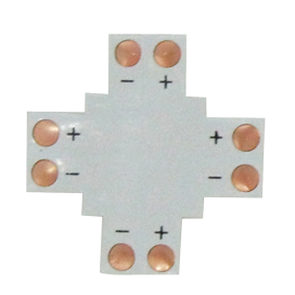 Гибкая соед. плата X для зажимного разъема 8мм 2-pin (Упаковка 5 шт) (SMD3528) SC28FXESB LED strip connector Ecola Ecola