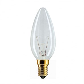 Лампа накал. свеча Stan B35 40W 230V E14 CL прозрачная 926000006814 Philips Philips