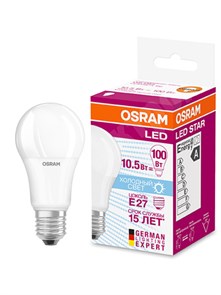 Лампа светодиодная LDSCLA100 А60 12W 230V Е27 4000K белый Osram XRS4058075695320